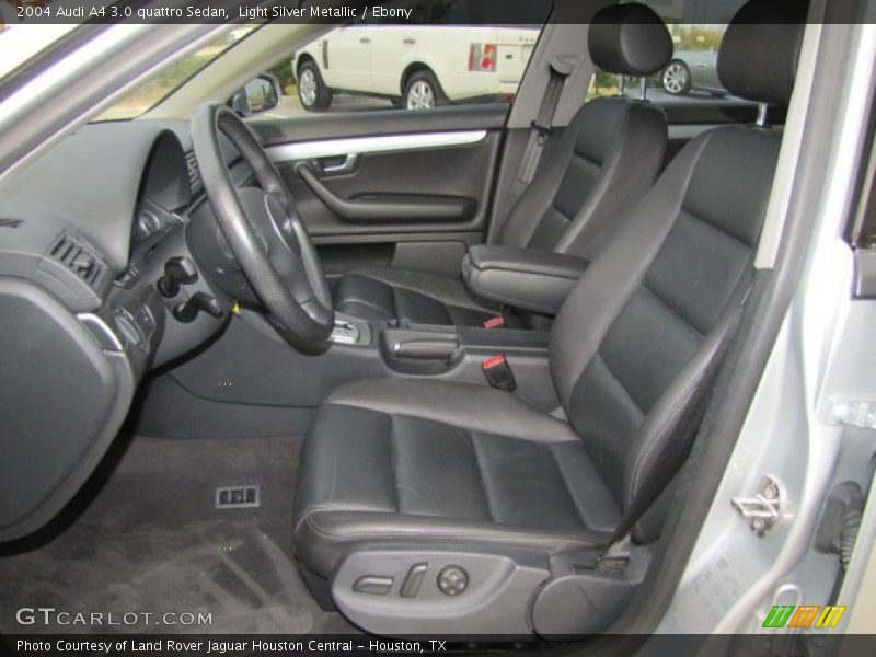 Front Seat of 2004 A4 3.0 quattro Sedan