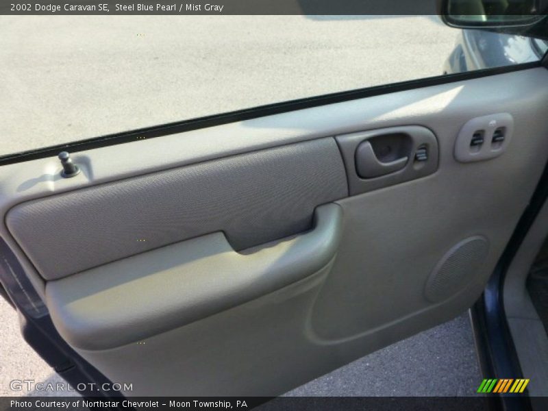 Steel Blue Pearl / Mist Gray 2002 Dodge Caravan SE