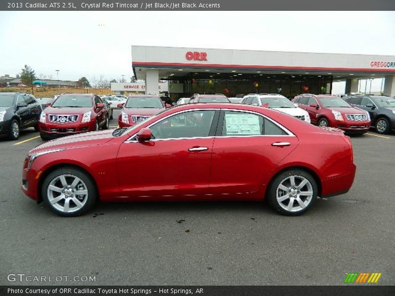 Crystal Red Tintcoat / Jet Black/Jet Black Accents 2013 Cadillac ATS 2.5L