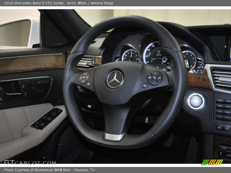 Arctic White / Almond Beige 2010 Mercedes-Benz E 550 Sedan