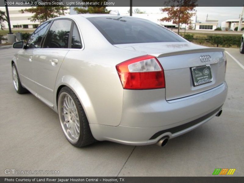 Light Silver Metallic / Ebony 2004 Audi A4 3.0 quattro Sedan