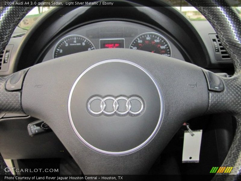 Light Silver Metallic / Ebony 2004 Audi A4 3.0 quattro Sedan