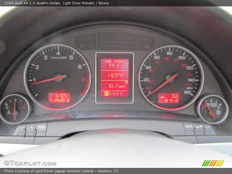  2004 A4 3.0 quattro Sedan 3.0 quattro Sedan Gauges