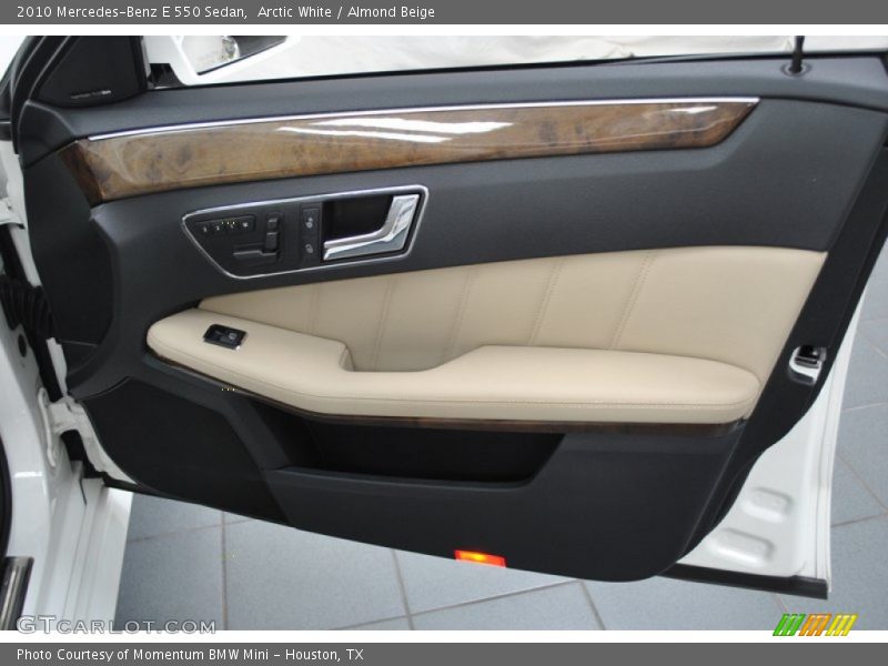 Arctic White / Almond Beige 2010 Mercedes-Benz E 550 Sedan