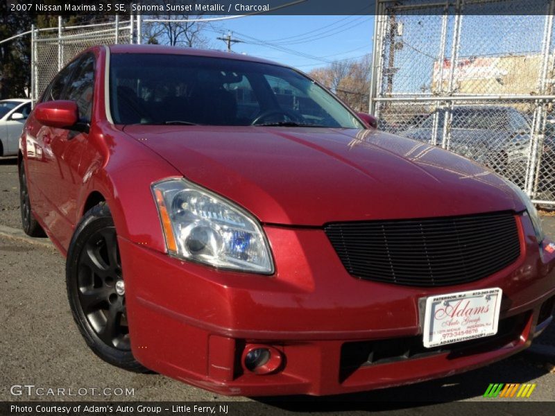 Sonoma Sunset Metallic / Charcoal 2007 Nissan Maxima 3.5 SE