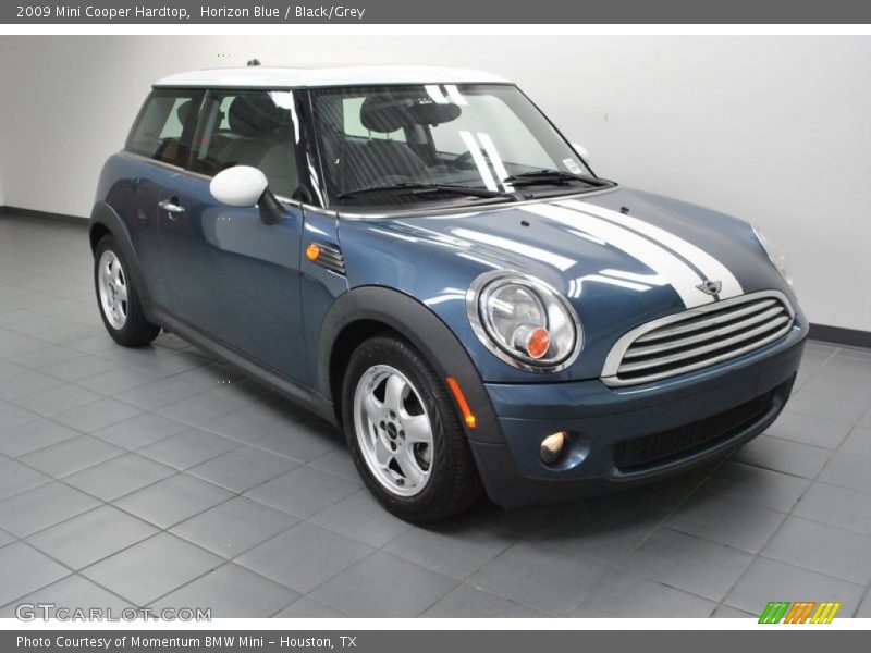 Horizon Blue / Black/Grey 2009 Mini Cooper Hardtop