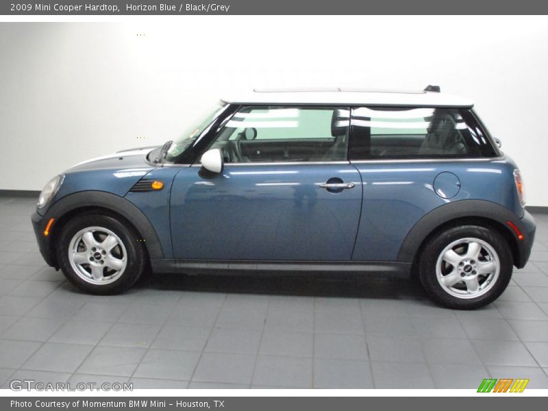 Horizon Blue / Black/Grey 2009 Mini Cooper Hardtop
