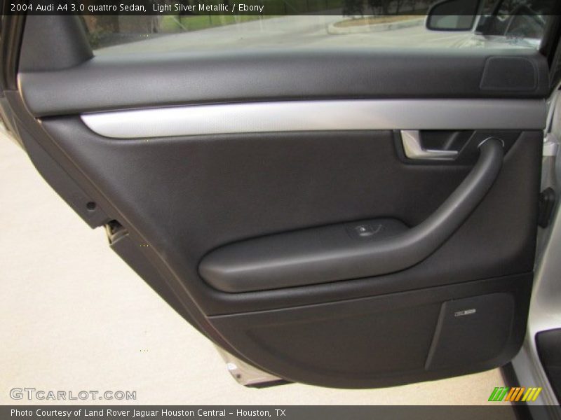 Light Silver Metallic / Ebony 2004 Audi A4 3.0 quattro Sedan