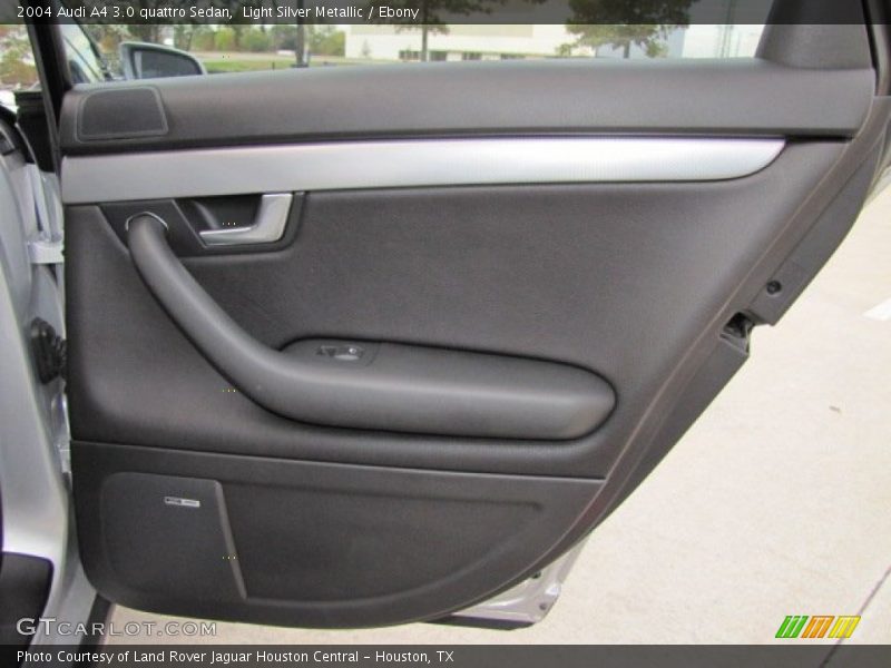 Light Silver Metallic / Ebony 2004 Audi A4 3.0 quattro Sedan