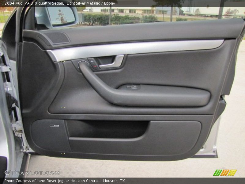 Light Silver Metallic / Ebony 2004 Audi A4 3.0 quattro Sedan
