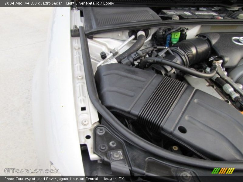 Light Silver Metallic / Ebony 2004 Audi A4 3.0 quattro Sedan