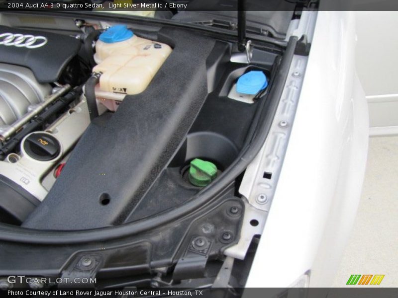 Light Silver Metallic / Ebony 2004 Audi A4 3.0 quattro Sedan