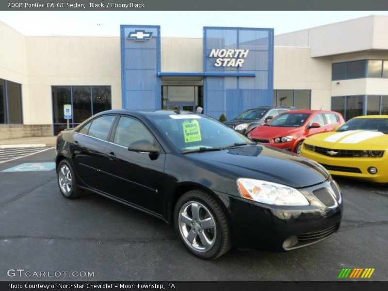 Black / Ebony Black 2008 Pontiac G6 GT Sedan
