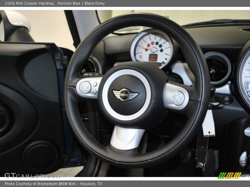 Horizon Blue / Black/Grey 2009 Mini Cooper Hardtop