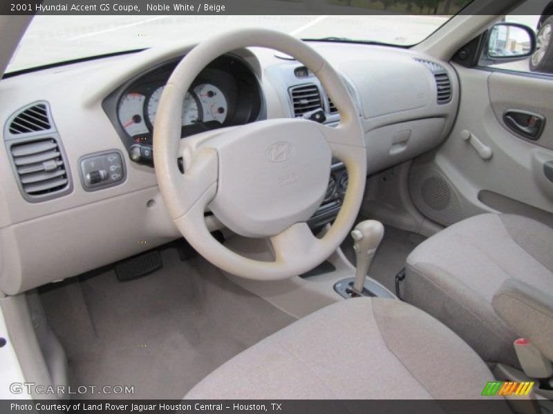  2001 Accent GS Coupe Beige Interior