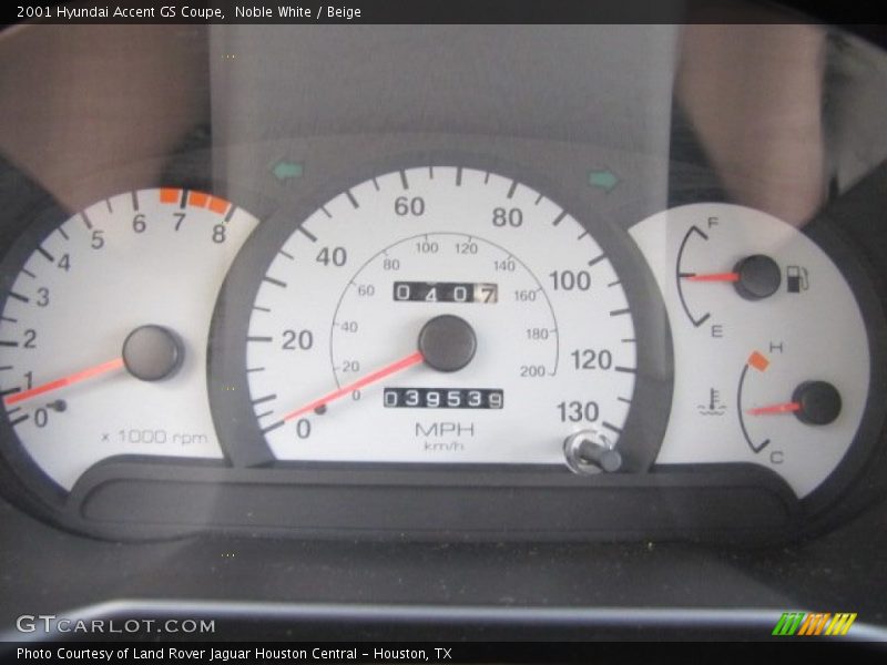  2001 Accent GS Coupe GS Coupe Gauges