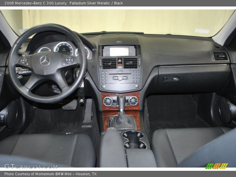 Palladium Silver Metallic / Black 2008 Mercedes-Benz C 300 Luxury