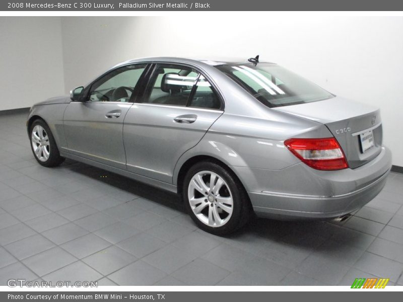 Palladium Silver Metallic / Black 2008 Mercedes-Benz C 300 Luxury