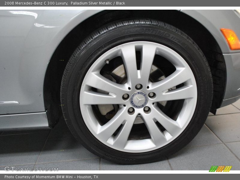 Palladium Silver Metallic / Black 2008 Mercedes-Benz C 300 Luxury