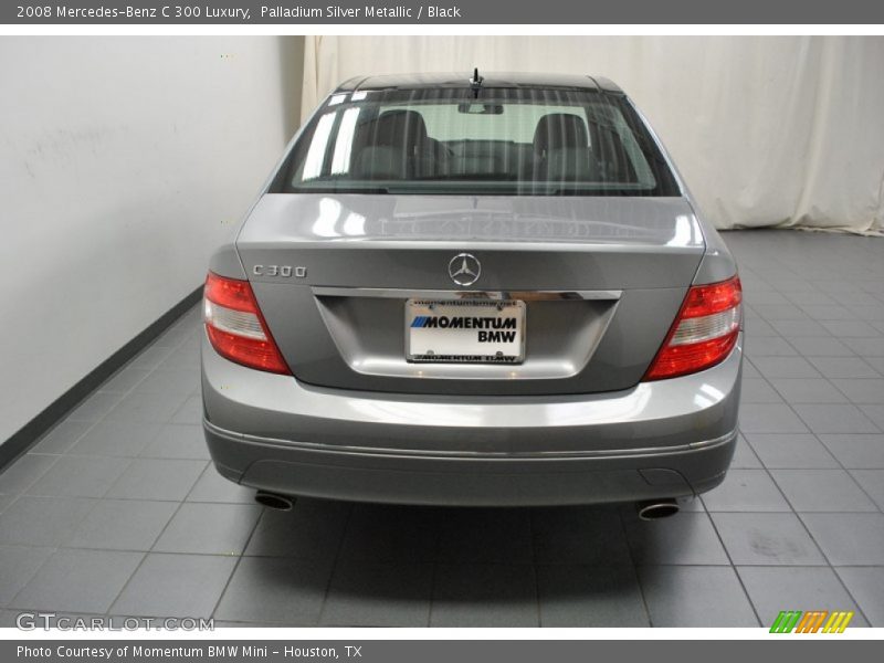 Palladium Silver Metallic / Black 2008 Mercedes-Benz C 300 Luxury