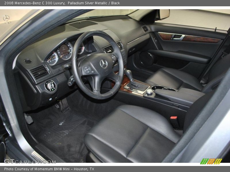 Palladium Silver Metallic / Black 2008 Mercedes-Benz C 300 Luxury