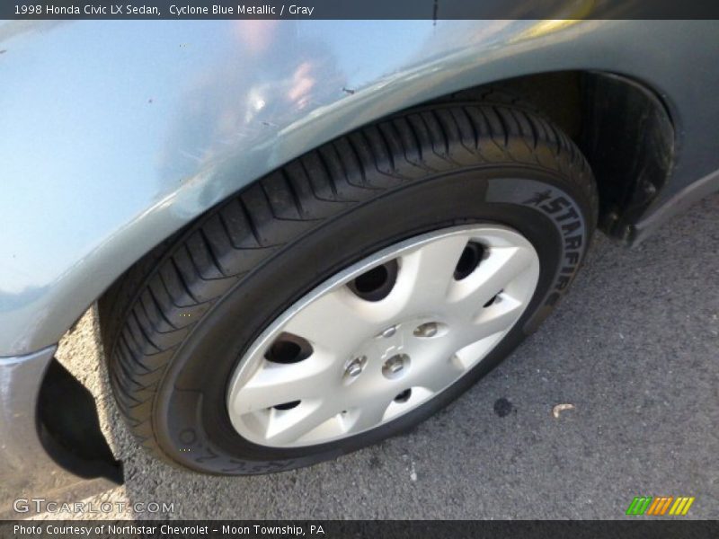 Cyclone Blue Metallic / Gray 1998 Honda Civic LX Sedan