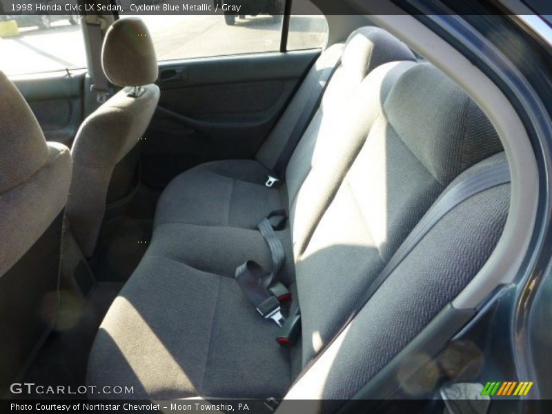 Cyclone Blue Metallic / Gray 1998 Honda Civic LX Sedan