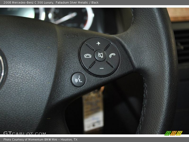 Palladium Silver Metallic / Black 2008 Mercedes-Benz C 300 Luxury