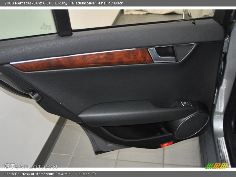Palladium Silver Metallic / Black 2008 Mercedes-Benz C 300 Luxury