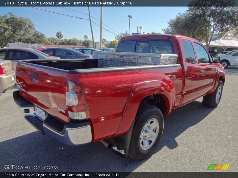 Barcelona Red Metallic / Graphite 2010 Toyota Tacoma Access Cab 4x4