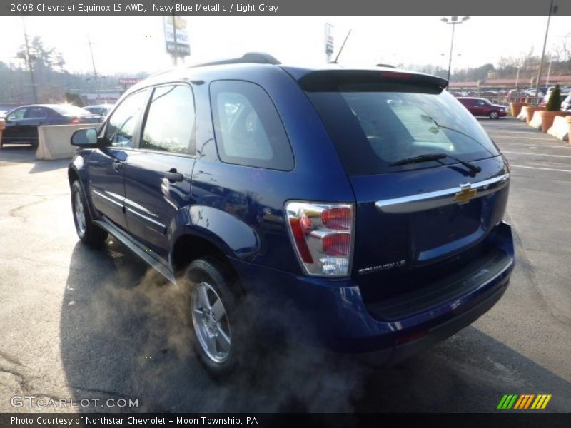 Navy Blue Metallic / Light Gray 2008 Chevrolet Equinox LS AWD