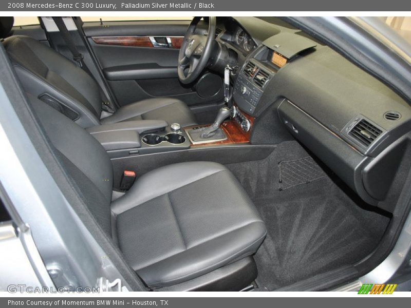 Palladium Silver Metallic / Black 2008 Mercedes-Benz C 300 Luxury