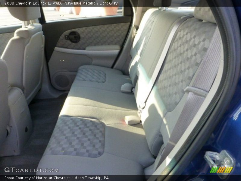 Navy Blue Metallic / Light Gray 2008 Chevrolet Equinox LS AWD