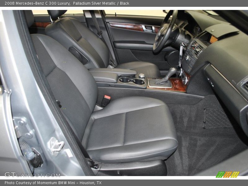 Palladium Silver Metallic / Black 2008 Mercedes-Benz C 300 Luxury