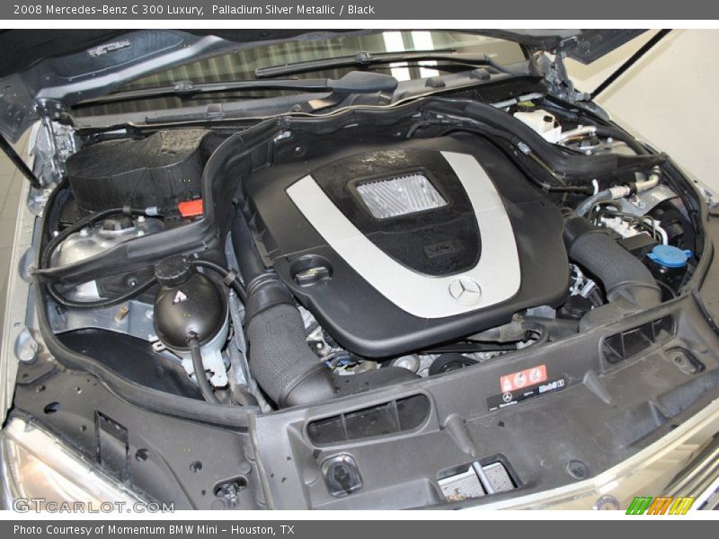 Palladium Silver Metallic / Black 2008 Mercedes-Benz C 300 Luxury