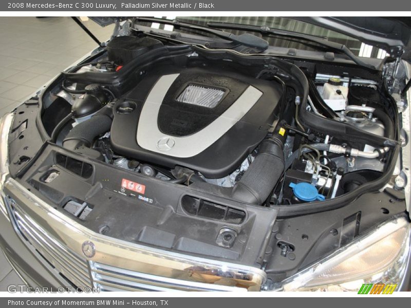 Palladium Silver Metallic / Black 2008 Mercedes-Benz C 300 Luxury