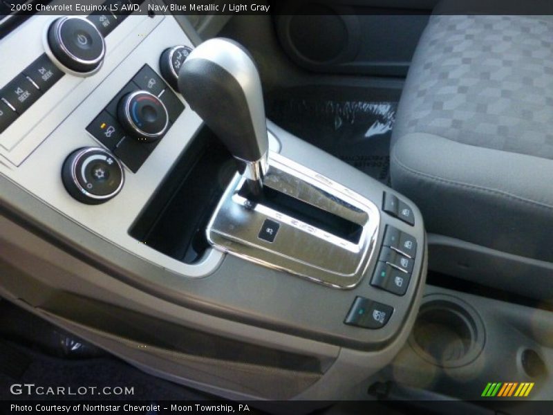 Navy Blue Metallic / Light Gray 2008 Chevrolet Equinox LS AWD