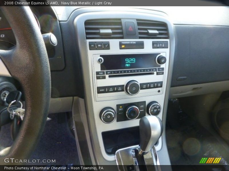 Navy Blue Metallic / Light Gray 2008 Chevrolet Equinox LS AWD