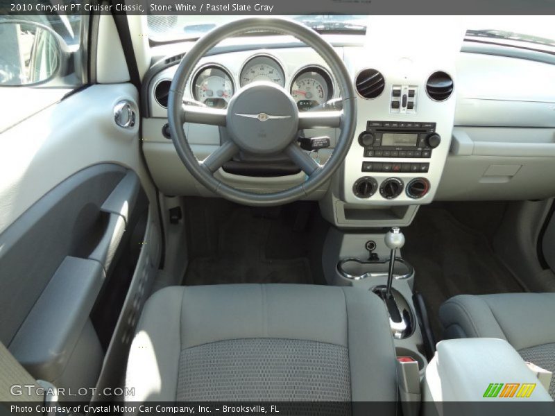 Stone White / Pastel Slate Gray 2010 Chrysler PT Cruiser Classic