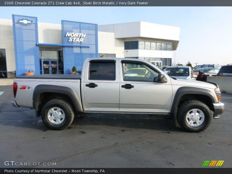 Silver Birch Metallic / Very Dark Pewter 2006 Chevrolet Colorado Z71 Crew Cab 4x4