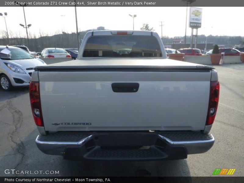 Silver Birch Metallic / Very Dark Pewter 2006 Chevrolet Colorado Z71 Crew Cab 4x4