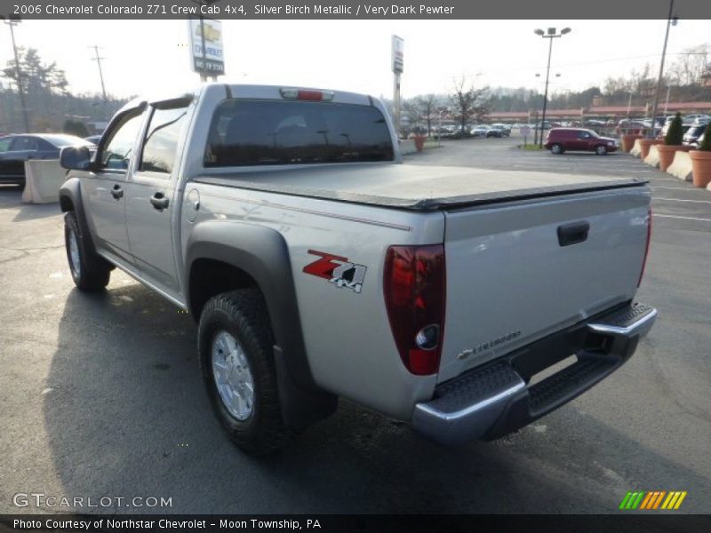 Silver Birch Metallic / Very Dark Pewter 2006 Chevrolet Colorado Z71 Crew Cab 4x4