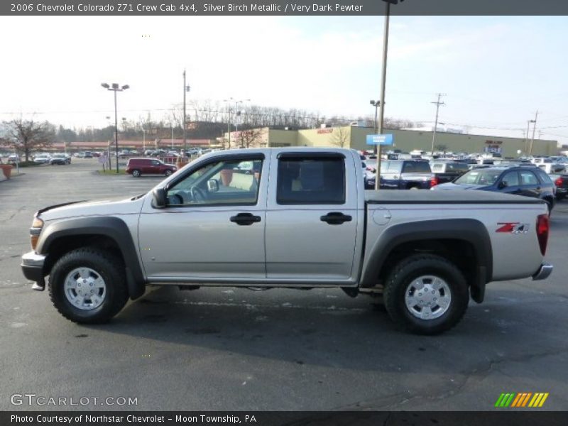 Silver Birch Metallic / Very Dark Pewter 2006 Chevrolet Colorado Z71 Crew Cab 4x4