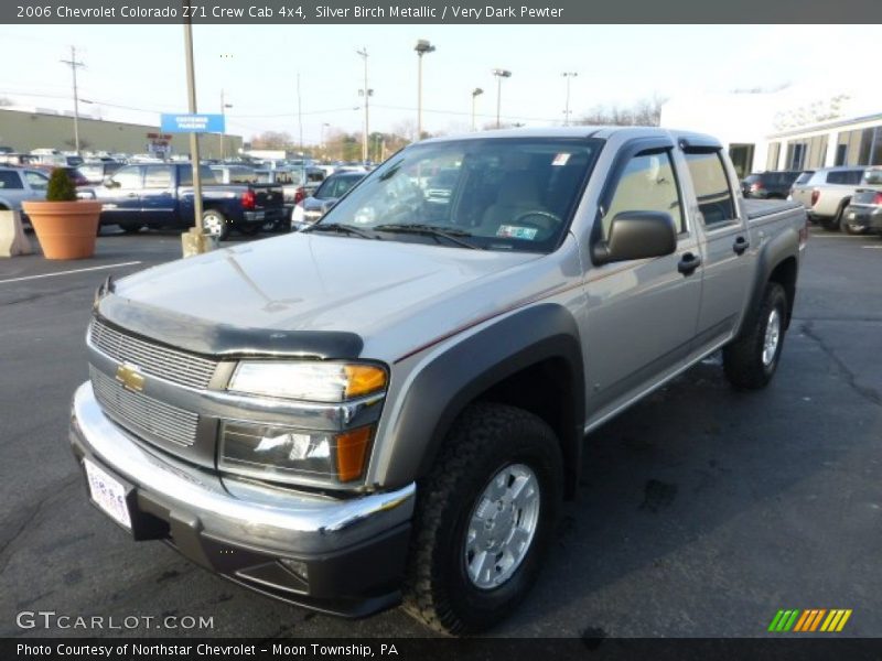 Silver Birch Metallic / Very Dark Pewter 2006 Chevrolet Colorado Z71 Crew Cab 4x4
