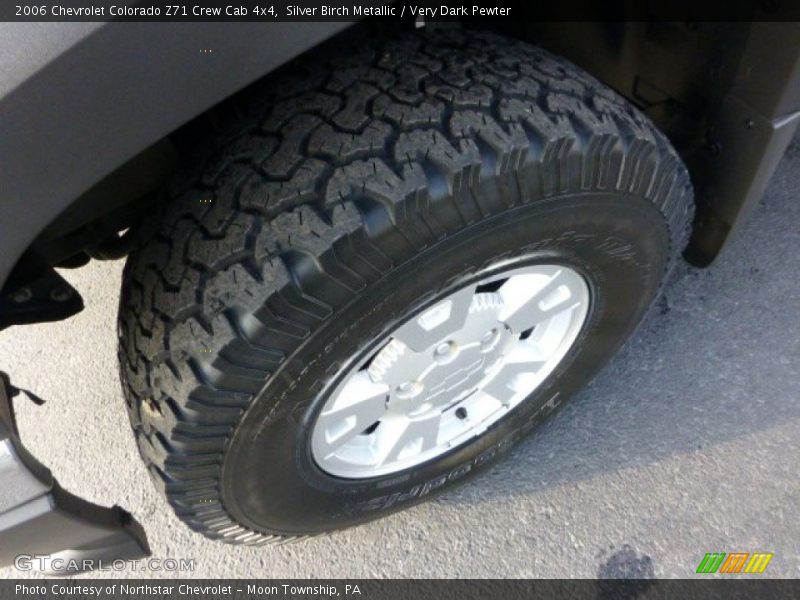 Silver Birch Metallic / Very Dark Pewter 2006 Chevrolet Colorado Z71 Crew Cab 4x4