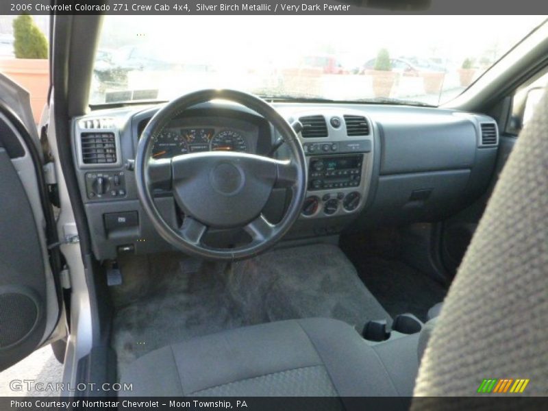 Silver Birch Metallic / Very Dark Pewter 2006 Chevrolet Colorado Z71 Crew Cab 4x4