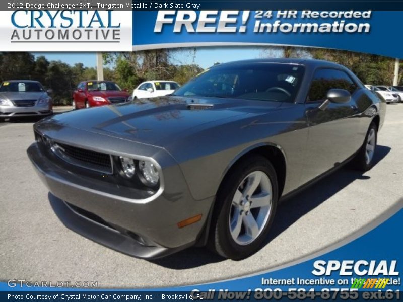 Tungsten Metallic / Dark Slate Gray 2012 Dodge Challenger SXT