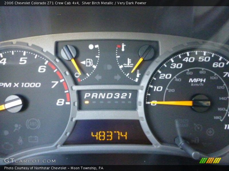 Silver Birch Metallic / Very Dark Pewter 2006 Chevrolet Colorado Z71 Crew Cab 4x4