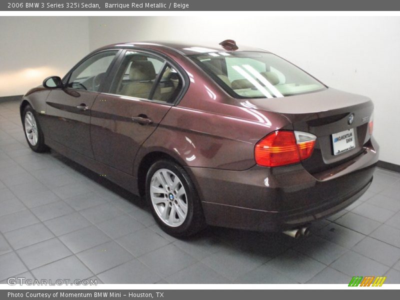 Barrique Red Metallic / Beige 2006 BMW 3 Series 325i Sedan