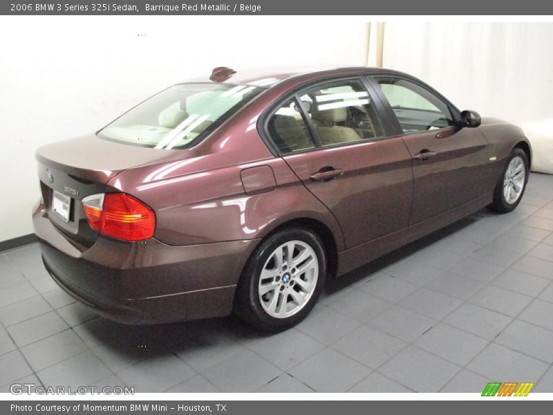 Barrique Red Metallic / Beige 2006 BMW 3 Series 325i Sedan